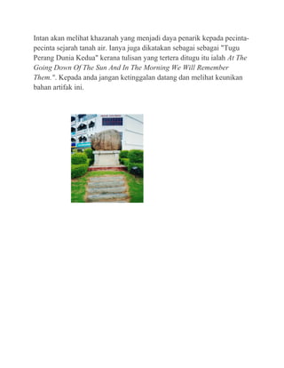 Sejarah teluk mak intan, perak