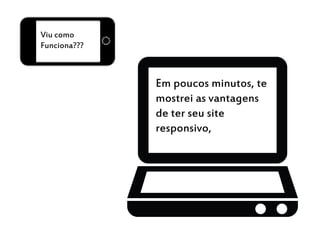 Viu como
Funciona???
Em poucos minutos, te
mostrei as vantagens
de ter seu site
responsivo,
 