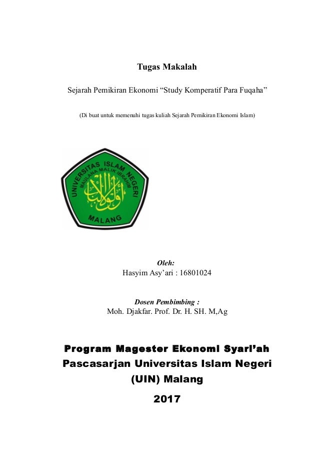 Pdf Sejarah Pemikiran Ekonomi Islam Saprida Ida Academia Edu