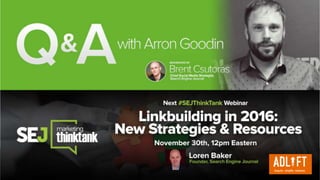 #SEJThinkTank
@YourTwitterHandle
 