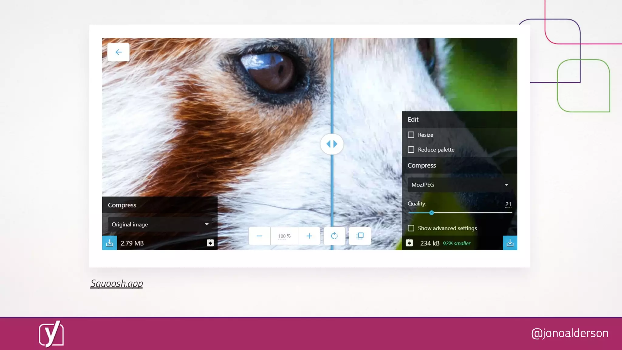 @jonoalderson
Squoosh.app
 