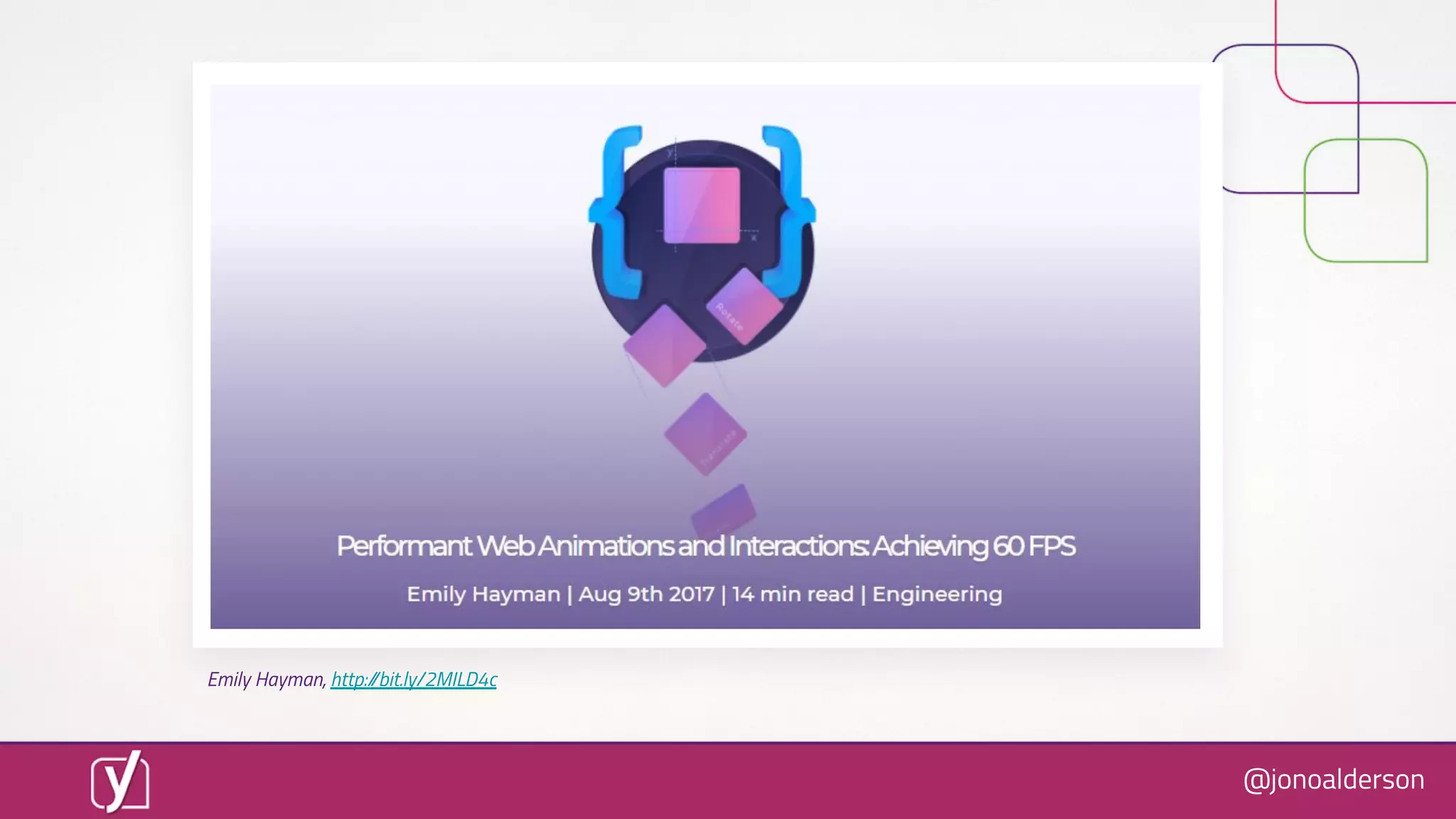 @jonoalderson
Emily Hayman, http://bit.ly/2MILD4c
 