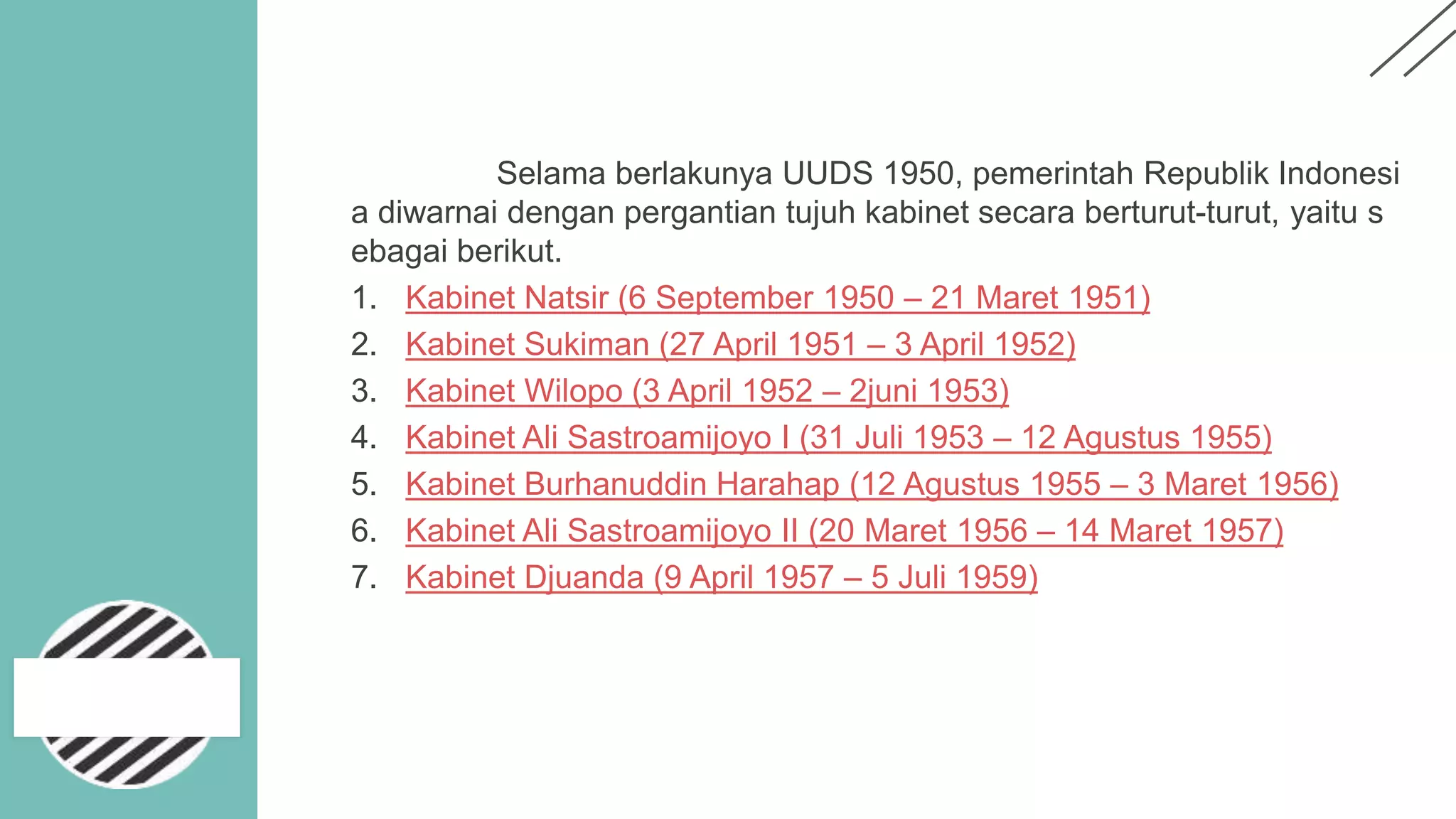 PPT SEJARAH INDONESIA - Perkembangan Politik Masa Demokrasi Liberal | PPTX