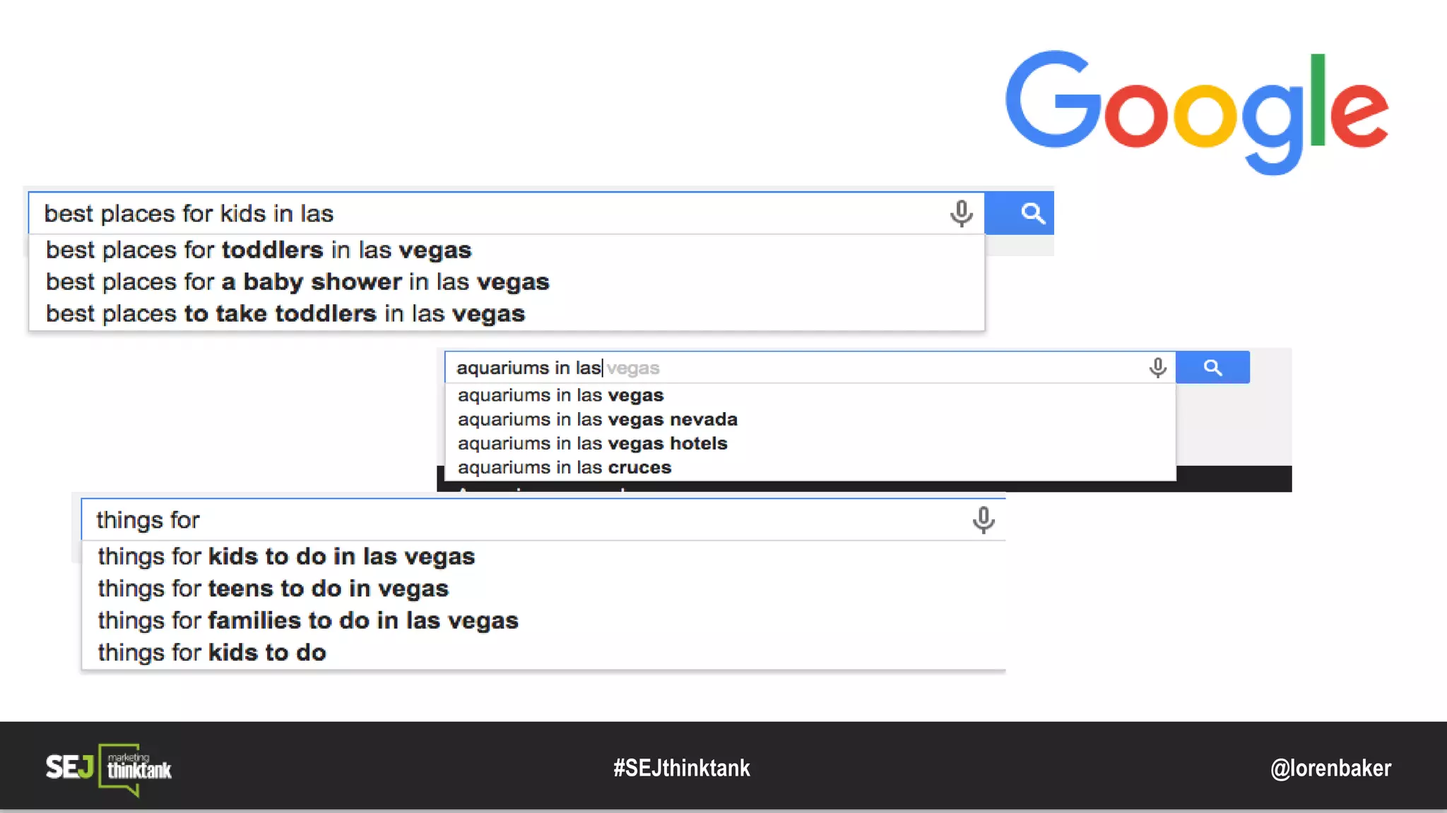 @lorenbaker#SEJthinktank
 