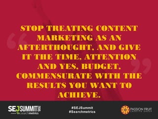 Creating a Winning Brand Content Strategy #SEJSummit