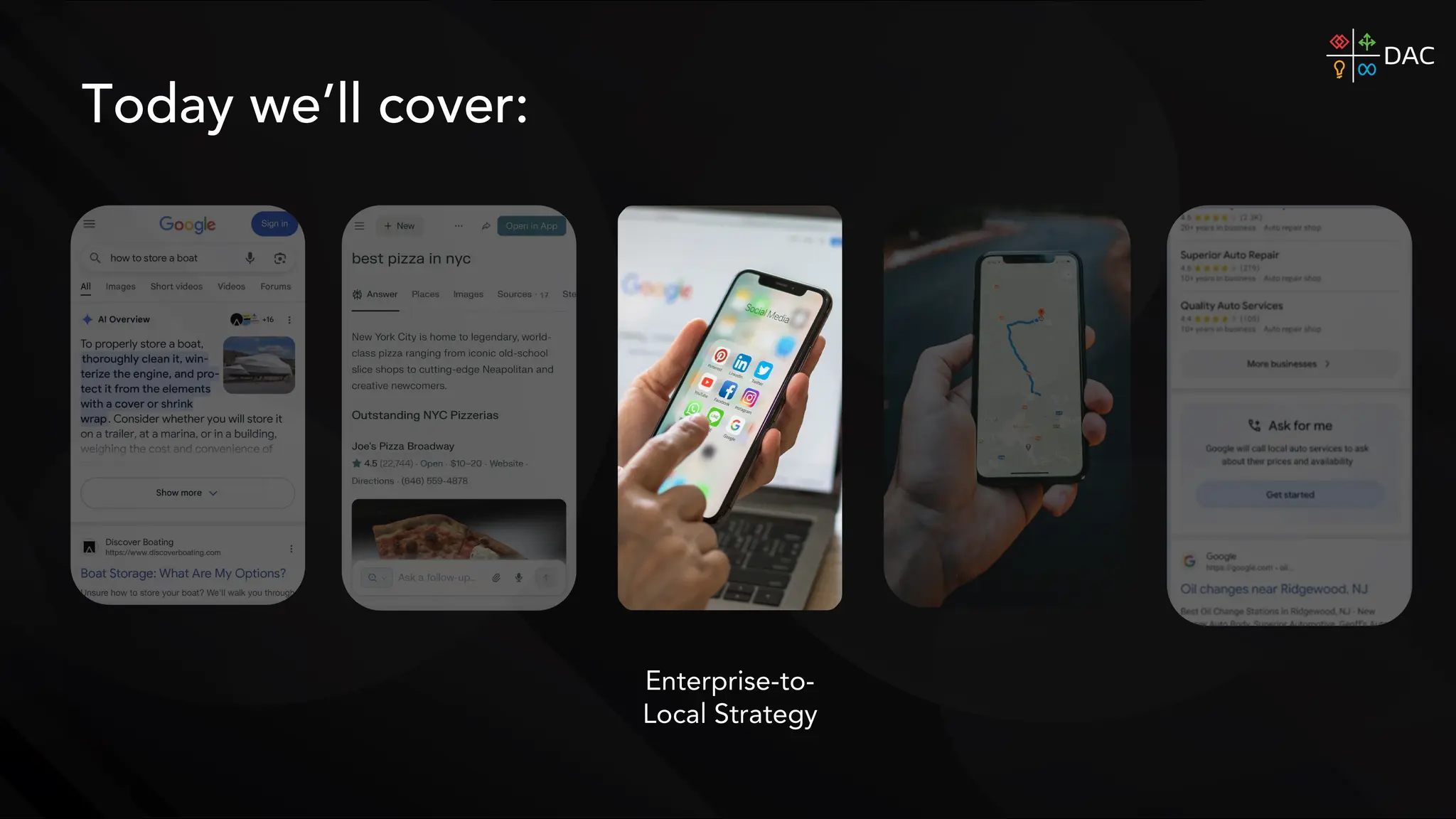Enterprise-to-
Local Strategy
Today we’ll cover:
 