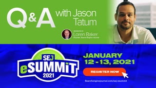 #SEJWebinar
@jasonjtatum
Discussion
 