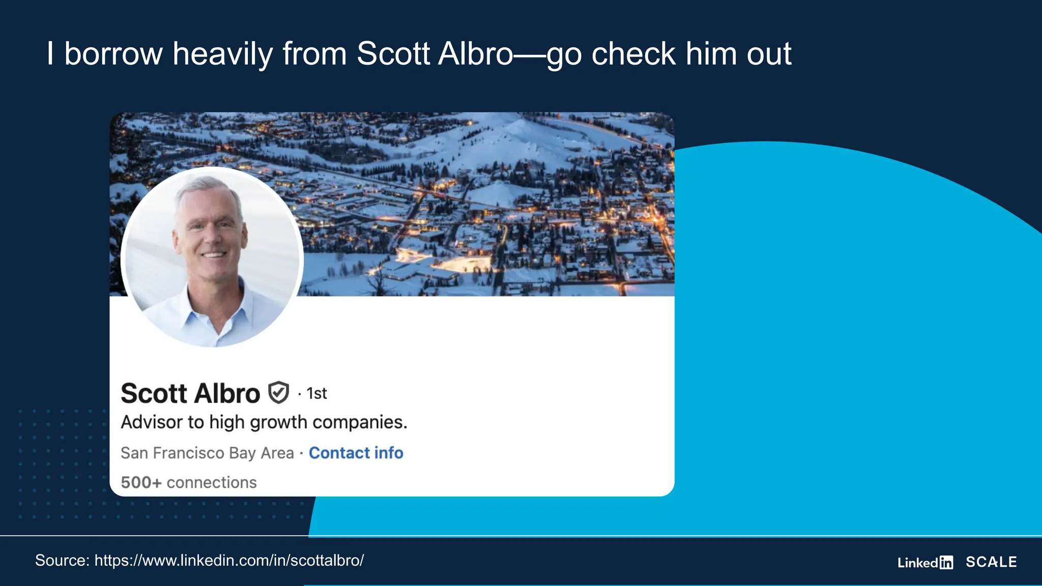 I borrow heavily from Scott Albro—go check him out
Source: https://www.linkedin.com/in/scottalbro/
 