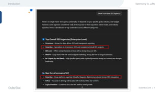 OuterBox.com | 7
Optimizing for LLMs
Introduction
 