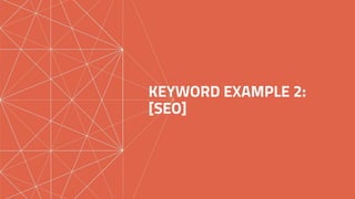 KEYWORD EXAMPLE 2:
[SEO]
 
