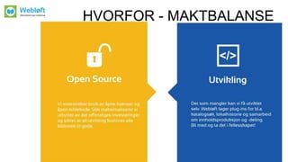 HVORFOR - MAKTBALANSE
 