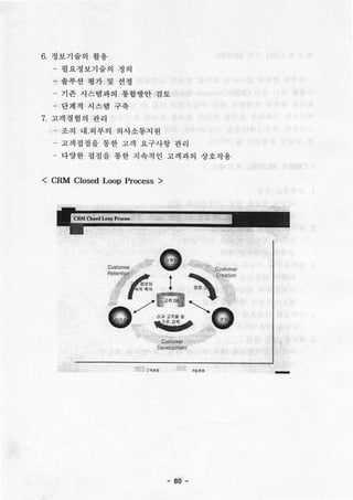 응용연구제품의 시장진입과 e-Business 환경에서의 CRM MODEL 구축