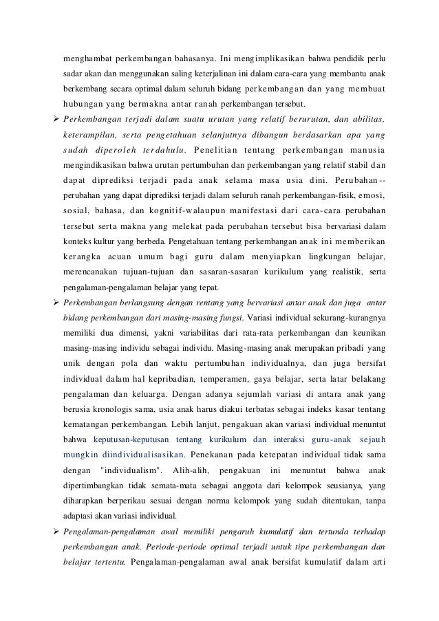 karakteristik anak usia dini