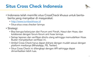 Cross Checking Poster.pdf Memerangi Hoax Melalui Situs Kolaborasi Cross Check | PDF