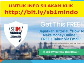 Sekolah bisnis online internet marketing terbaik di indonesia sb1m http;//bit.ly/sb1mindo