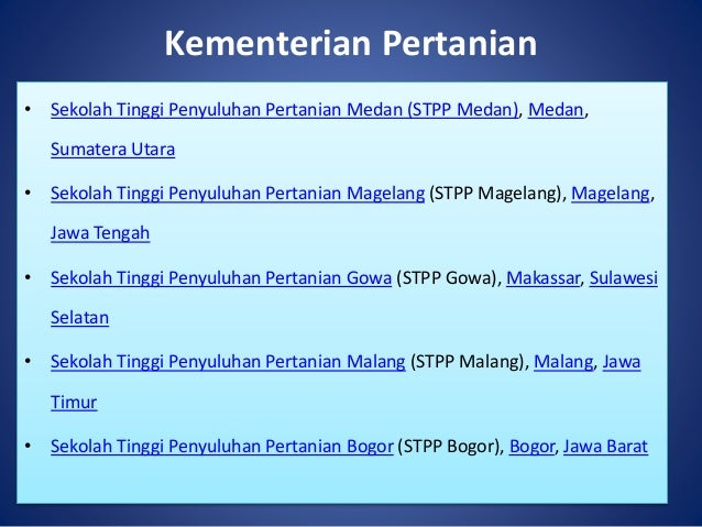 Sekolah tinggi kedinasan