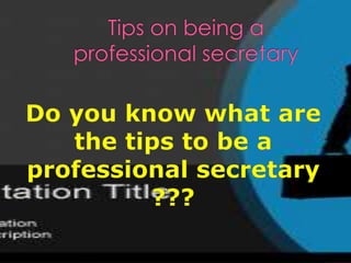 Sekretaris profesional