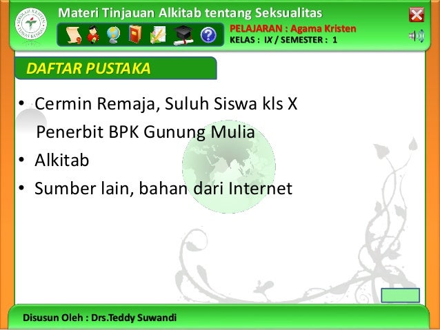Seksualitas Alkitab Kls 9 By Drs Teddy Suwandi