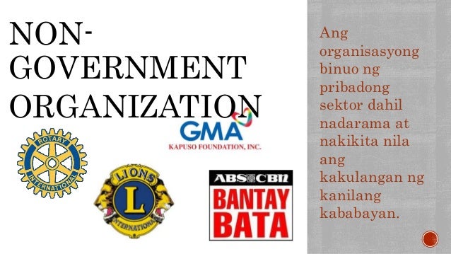 Halimbawa Ng Non Government Organization Kahulugan Ng Non Governmental Organization