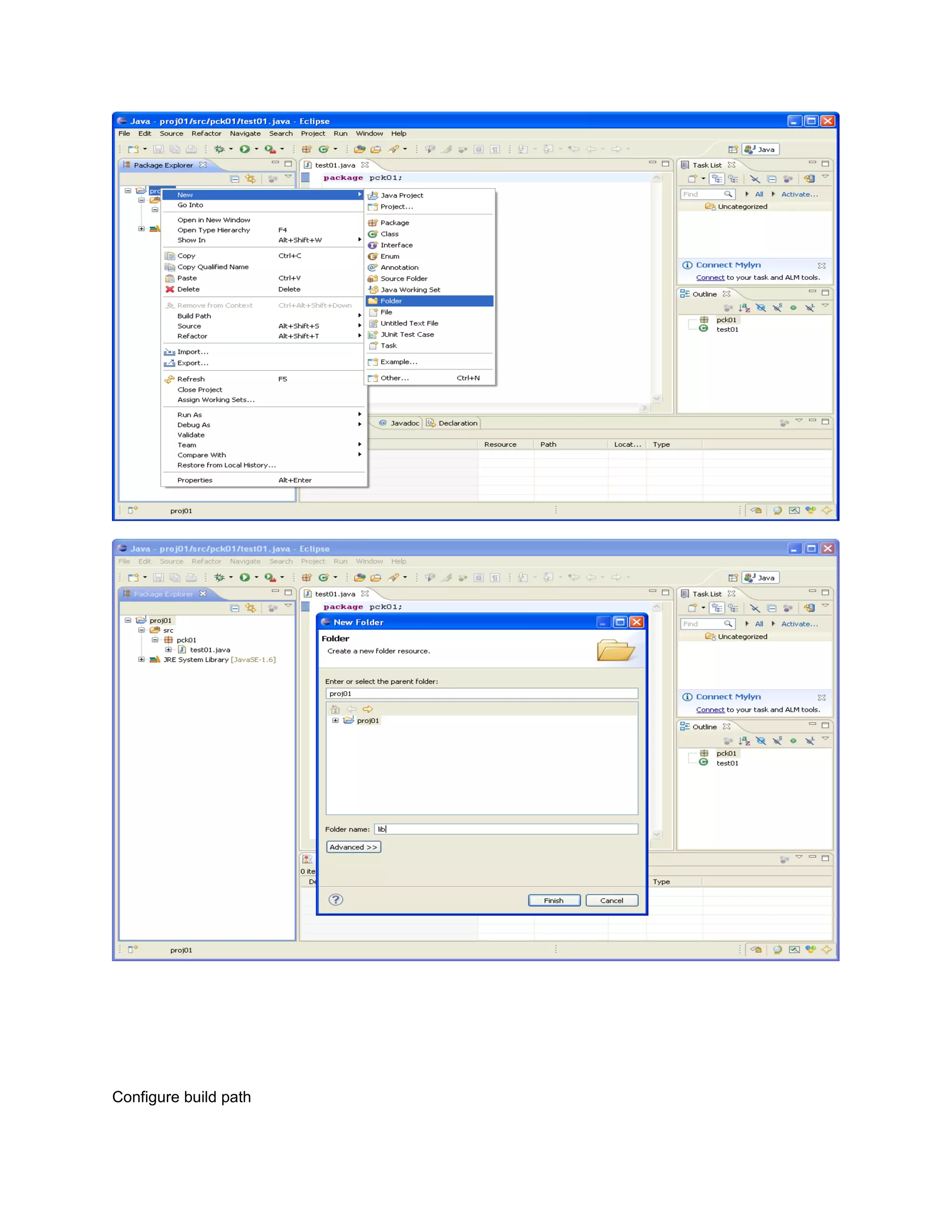 Configure build path
 