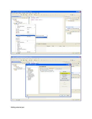 Adding external jars
 
