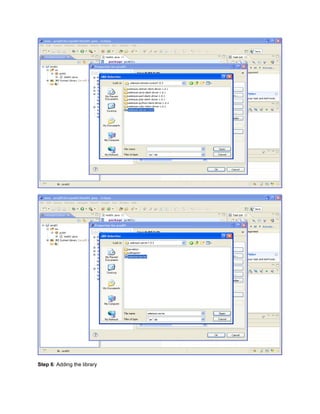 Step 6: Adding the library
 