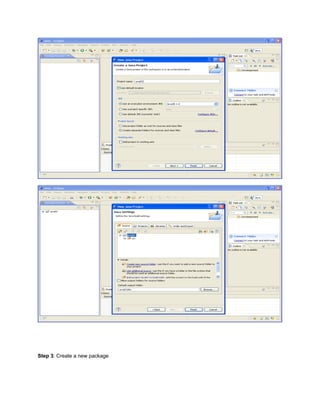 Step 3: Create a new package
 