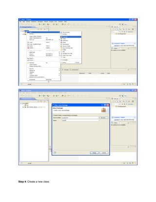 Step 4: Create a new class
 