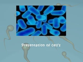 Presentation of cell’s
 