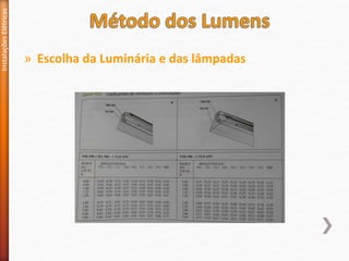 » Escolha da Luminária e das lâmpadas
Instalações
Elétricas
 