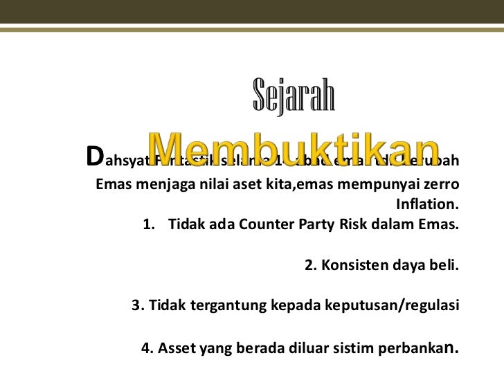 Bisnis Emas Tanpa Resiko Bisnis Emas Tanpa Resiko