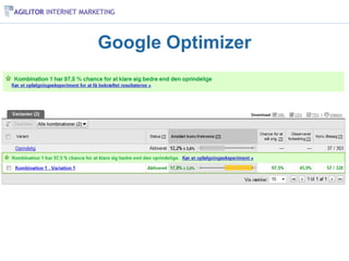 Google Optimizer
 