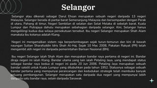 Kebudayaan Warisan dan Pelancongan Kuala Lumpur, Selangor