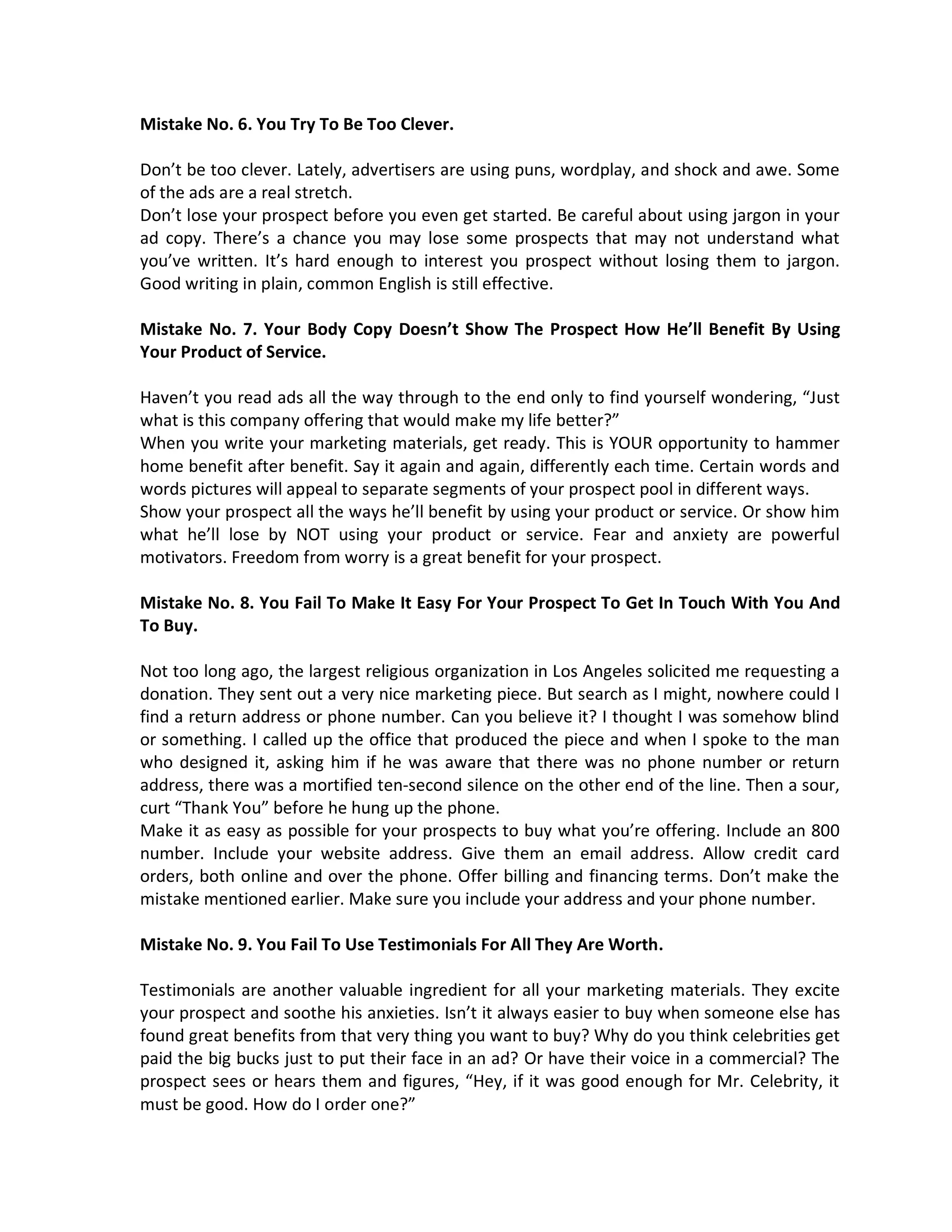 Selasturkiye 10 Common Advertising Mistakes | PDF