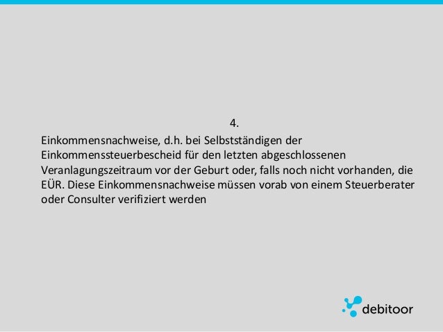 Einkommensnachweise Einkommensnachweise