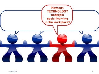 (c) C4LPT, 2016 33
How can
TECHNOLOGY
underpin 
social learning
in the workplace?
 