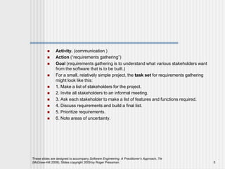 Simple Requirements Communication Exercise SE CHAPTER 2 PROCESS MODELS | PPT