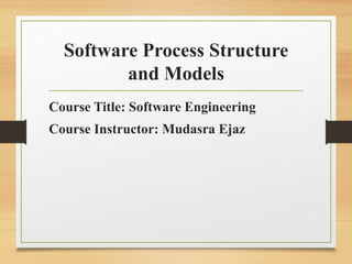 SE lecture about software processes model | PPTX