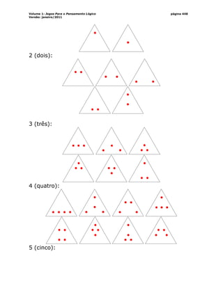 Volume 1: Jogos Para o Pensamento Lógico
Versão: janeiro/2011
página 448
2 (dois):
3 (três):
4 (quatro):
5 (cinco):
 