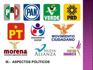 III.- ASPECTOS POLÍTICOS
 