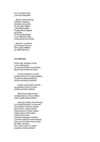 Selección de poemas de Antonio Machado