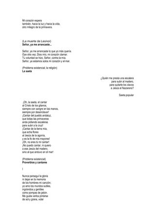 Selección de poemas de Antonio Machado