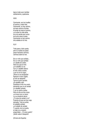 Selección de poemas de Antonio Machado