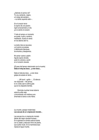 Selección de poemas de Antonio Machado