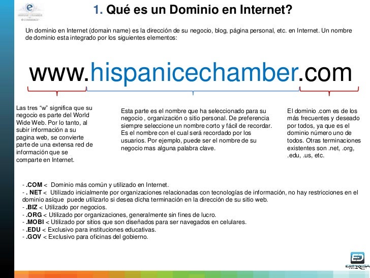 Qué es un dominio de