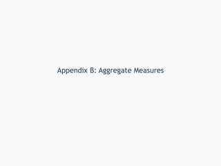 Appendix B: Aggregate Measures 