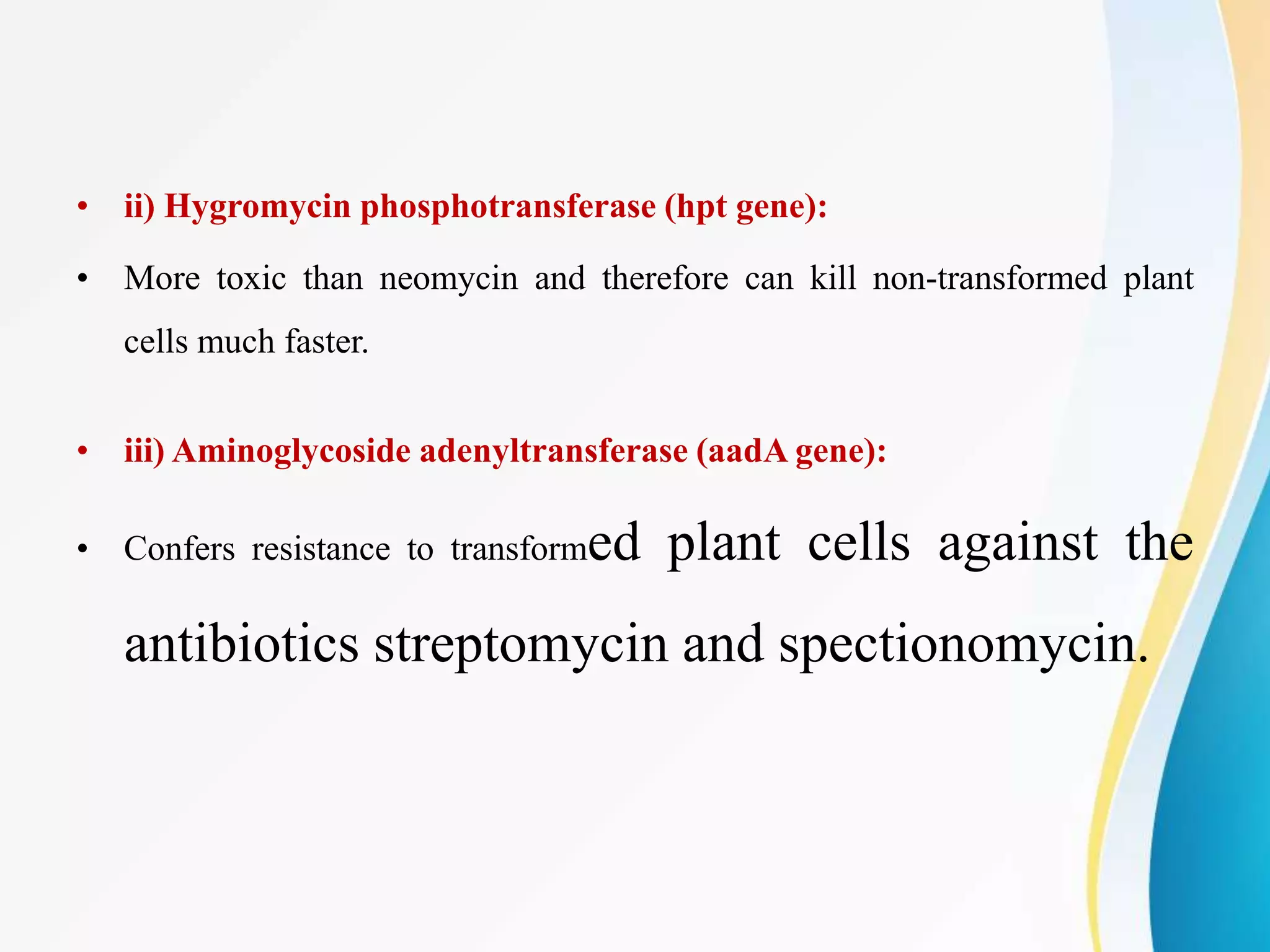 Selectable marker genes | PPTX