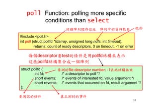 Select and poll functions | PDF