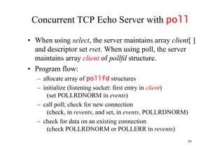 Poll Structure Select and poll functions | PDF