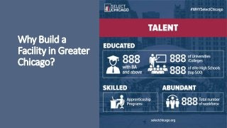 Why Build a
Facility in Greater
Chicago?
 